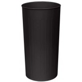 WITT Tall Steel Indoor Waste Receptacle - 20 gallon, Black